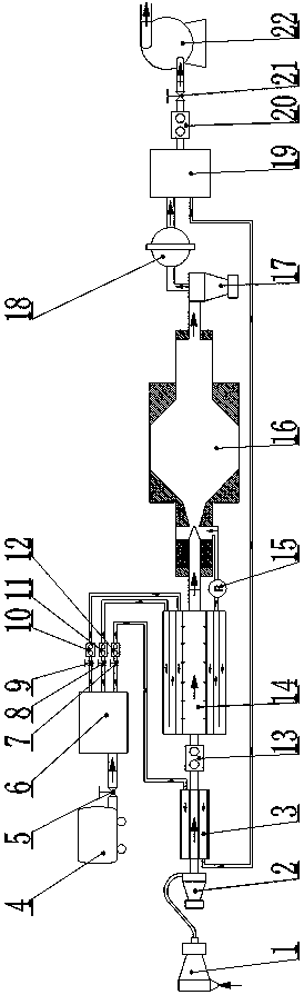 Dilution sampling device for flue gas under high-humidity condition and sampling method of dilution sampling device