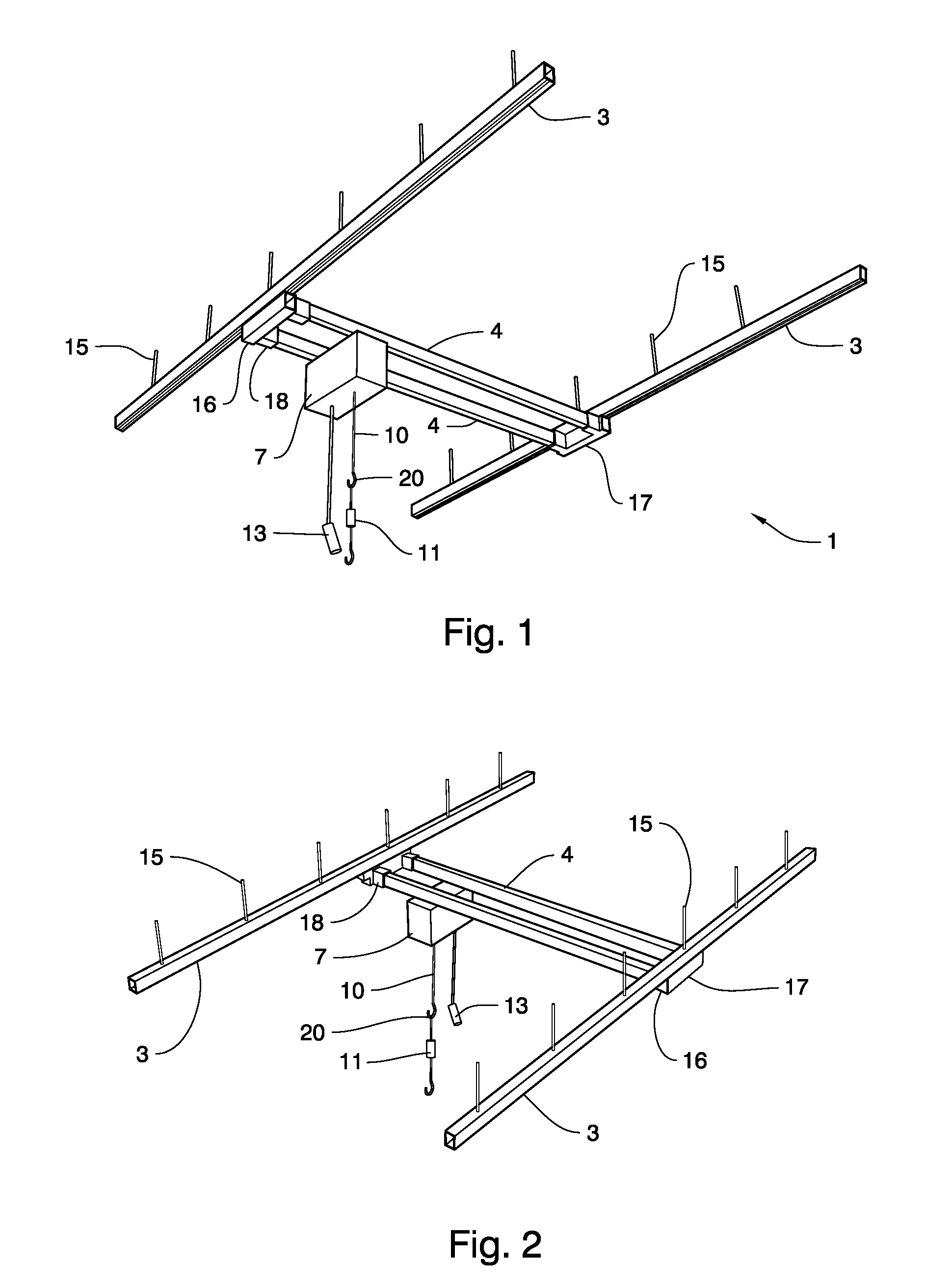 Controlled-suspension standing device for medical and veterinary use