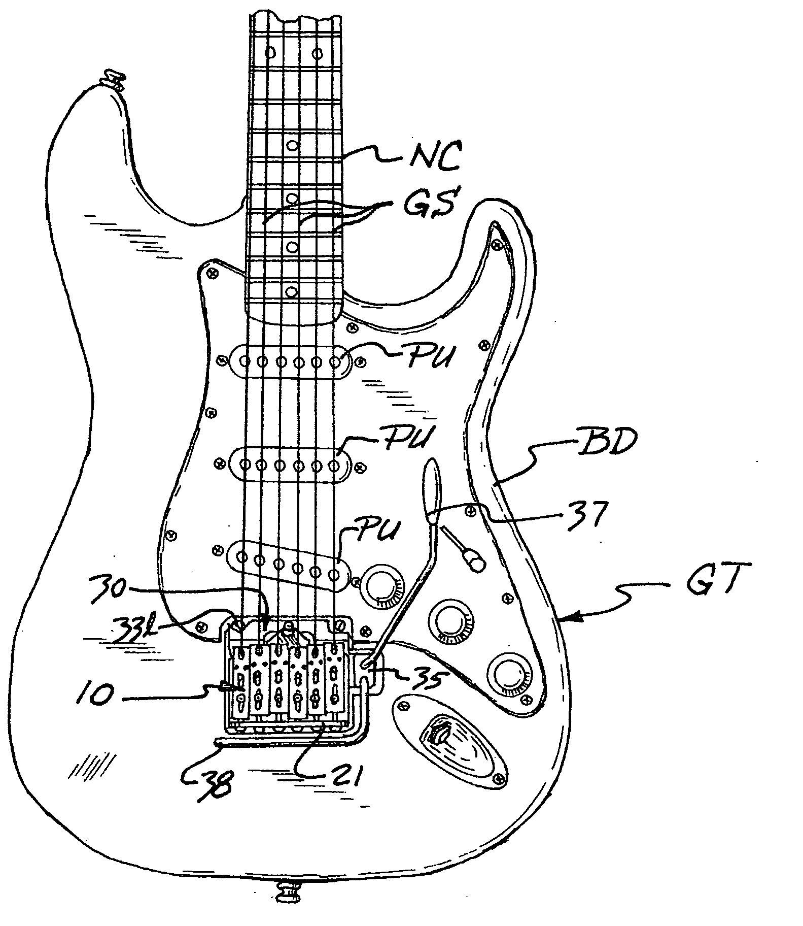 Adjustable tremolo bridge