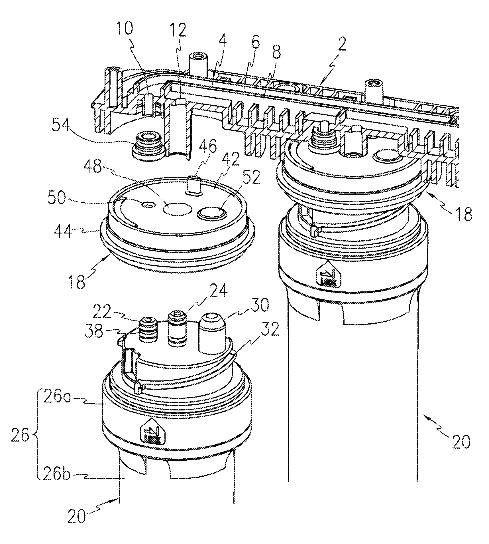 Water filter assembly and refrigerator and water purifier having the same