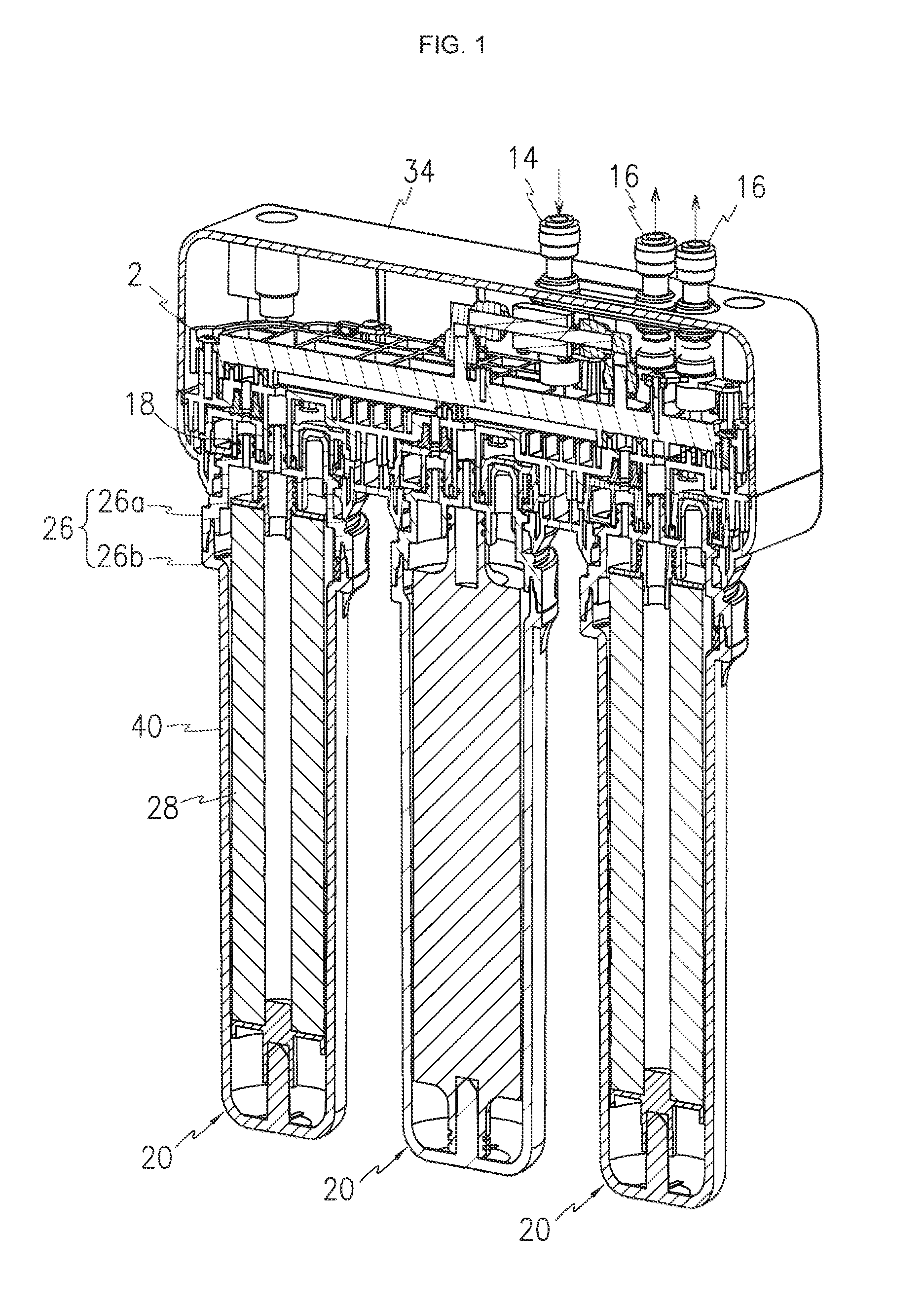 Water filter assembly and refrigerator and water purifier having the same