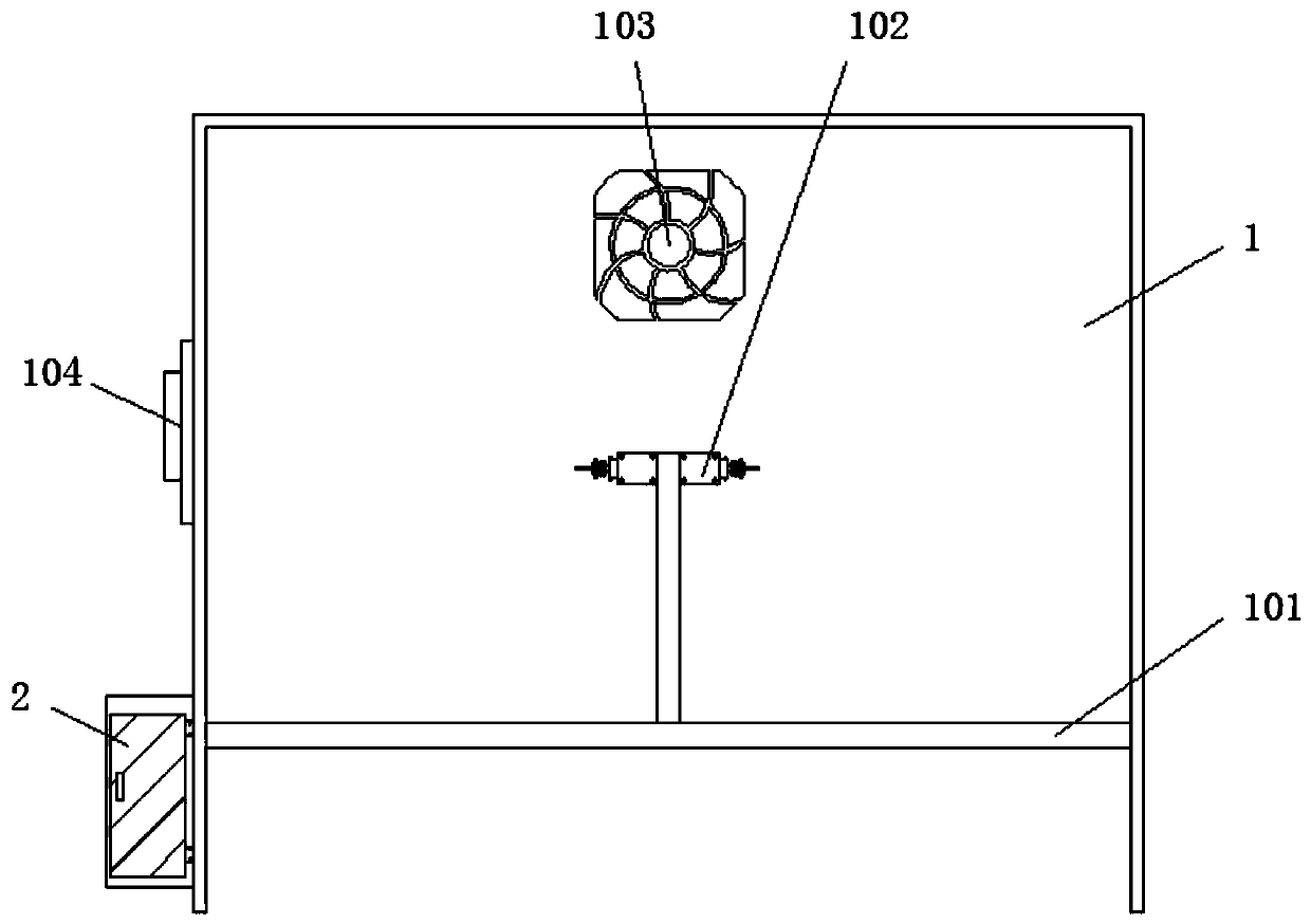 Clustered curing barn circulating fan variable-frequency control system