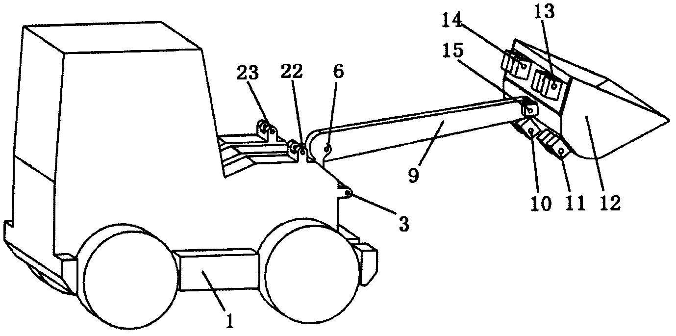 Controllable mechanism type loader with high bearing capacity