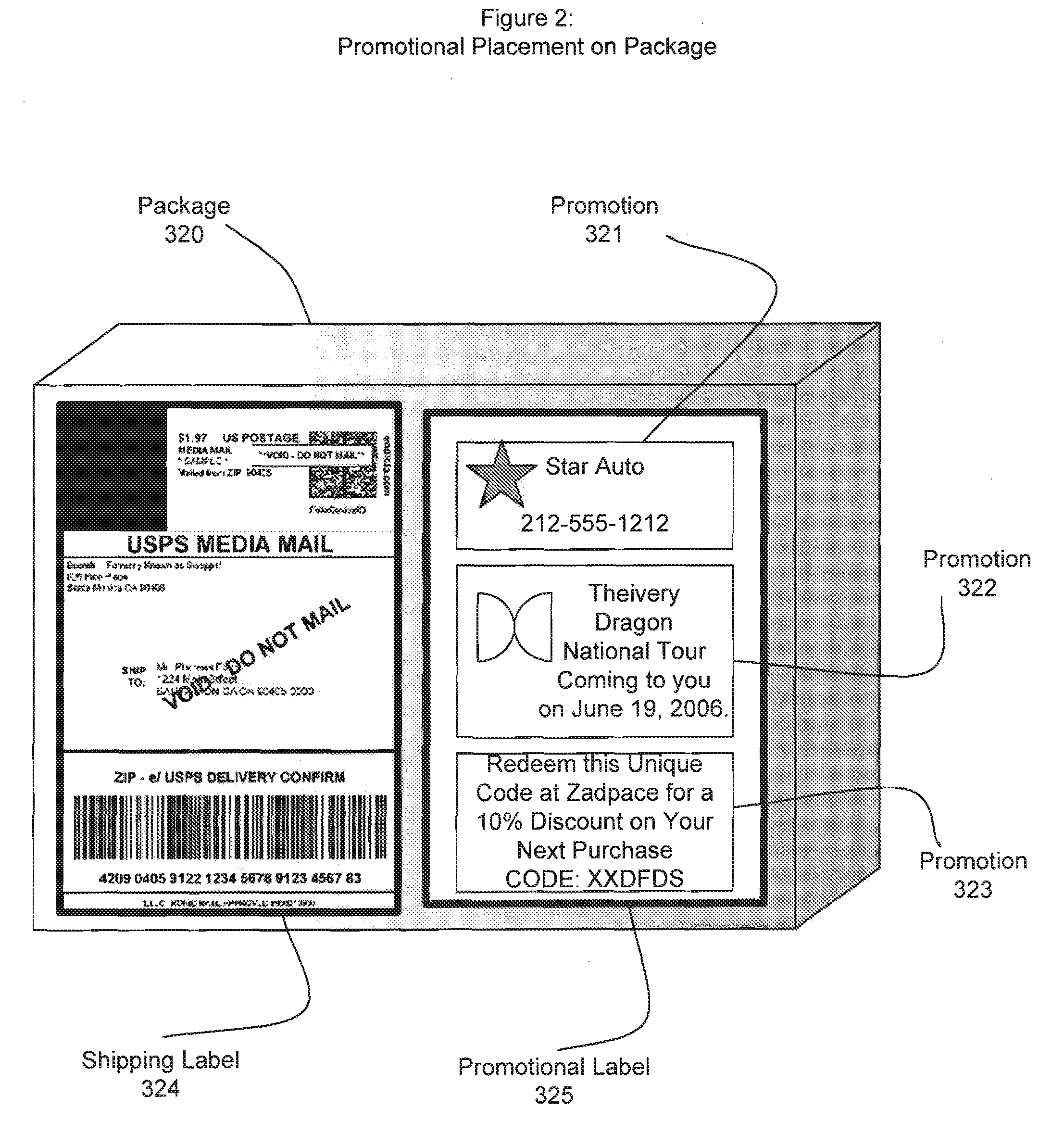 Parcel advertising system and method