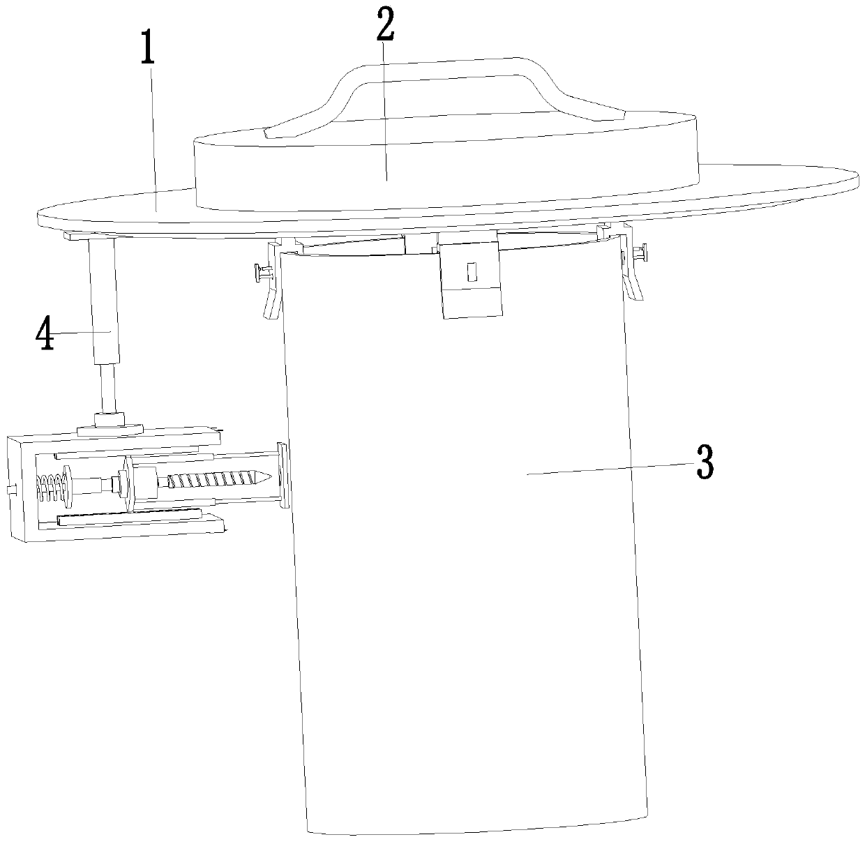 A portable high-efficiency drilling machine and drilling method for galvanized steel pipe