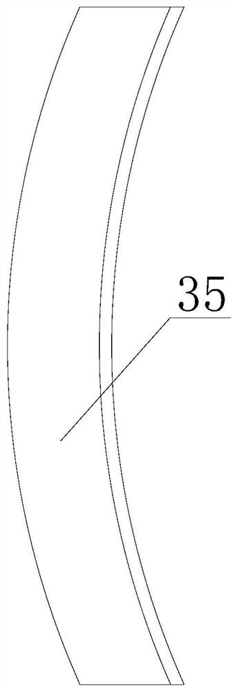 Gas spring rebound speed detection device