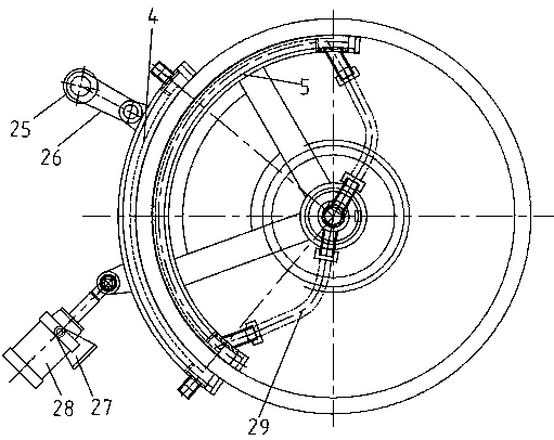 A crystallization wheel water jacket cooling system