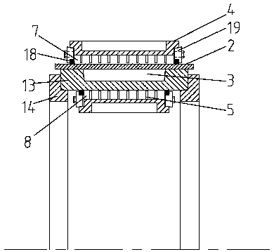 A crystallization wheel water jacket cooling system