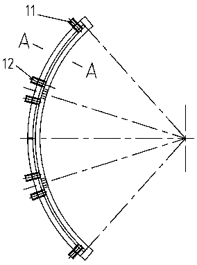 A crystallization wheel water jacket cooling system