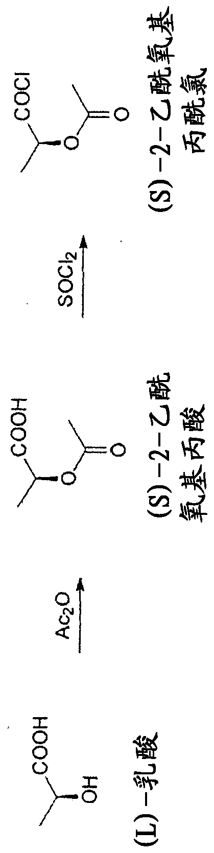 Continuous process for the preparation of (s)-2-acetyloxypropionic acid chloride