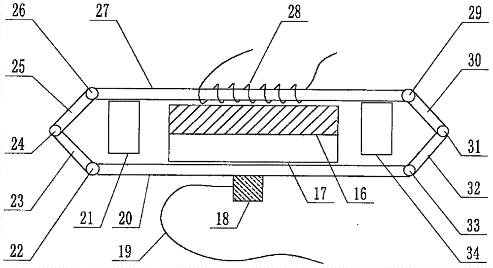 A subtype swine influenza detecting device capable of being easily disassembled and applying a cheap material