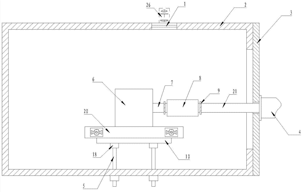 Torque testing device under thermal vacuum environment