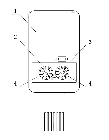 Temperature and humidity monitoring terminal with adjustable communication port address