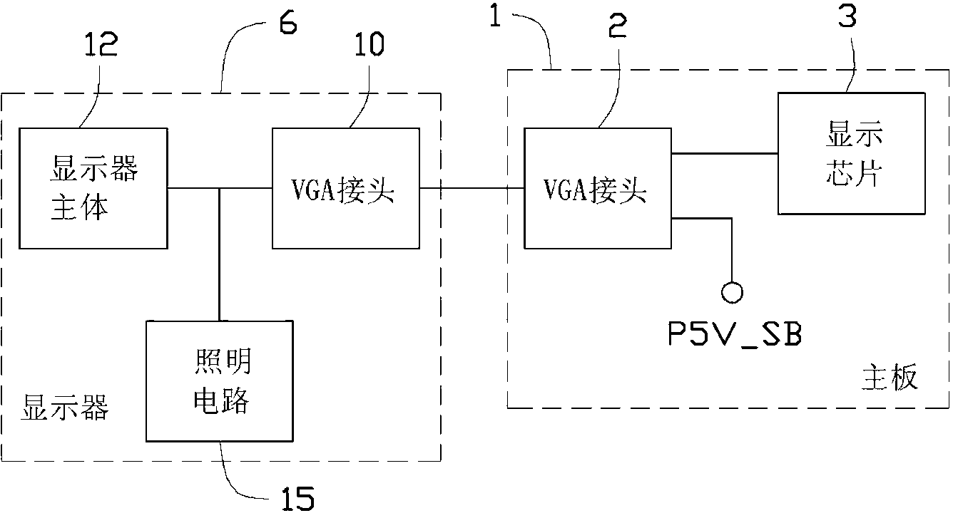 Display and computer system provided with same