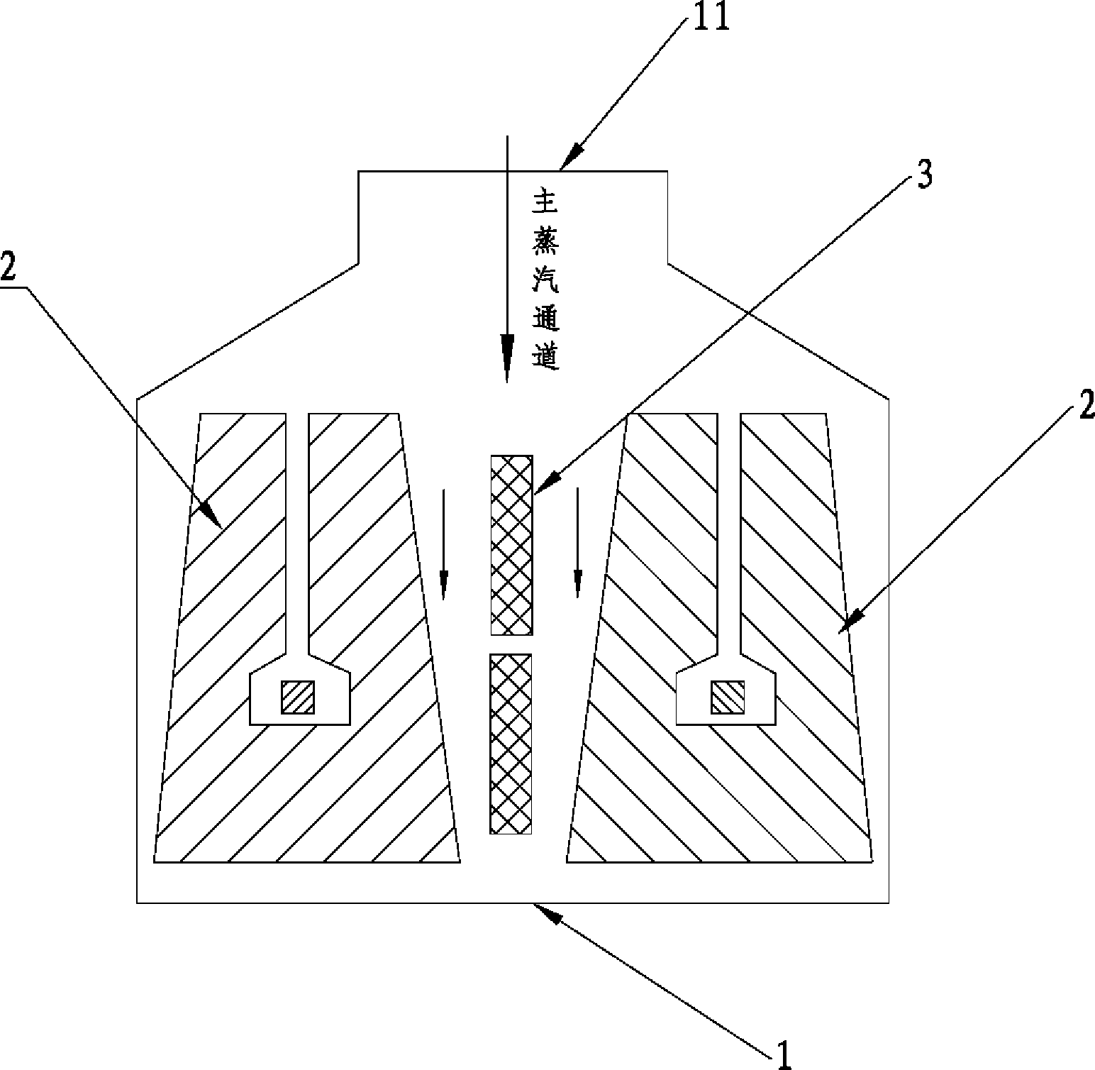 Improved large-size generator set condenser