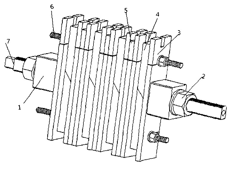 Motor stator winding continuously-winding mold device and winding insertion technique