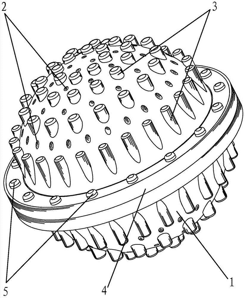 A laundry ball with cleaning function and its manufacturing method
