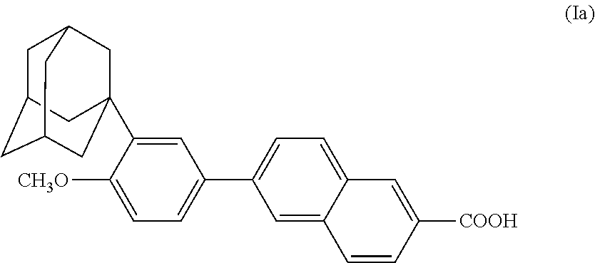 Intermediates and process for the preparation of aromatic derivatives of 1-adamantane