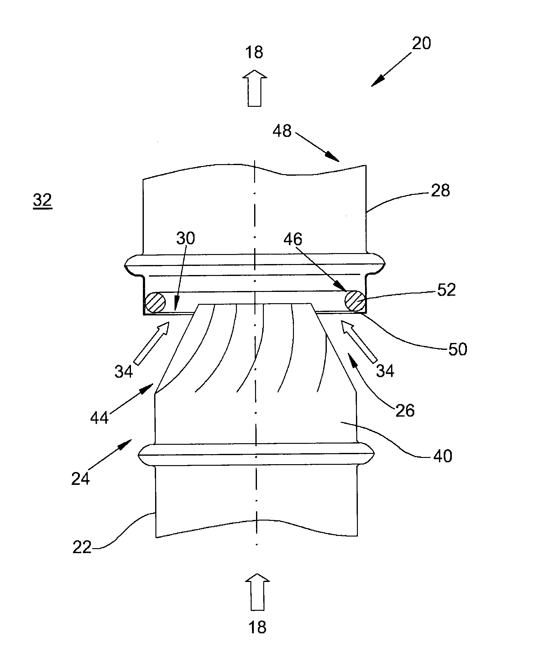 Device for cooling an exhaust gas stream