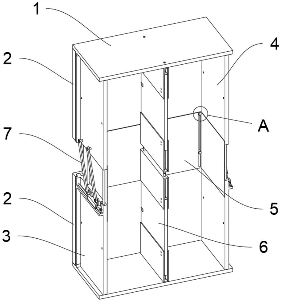 Multifunctional closet with reinforcing structure based on whole-wood home furnishing