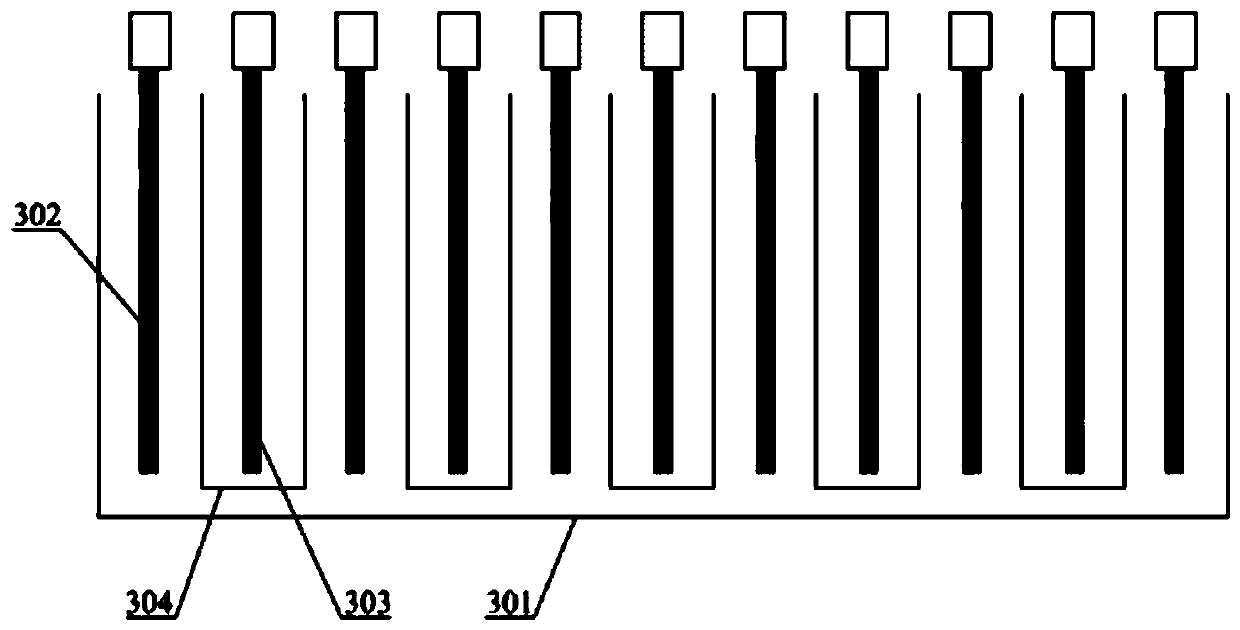 Method and device for online regeneration treatment of hardware etching waste liquid