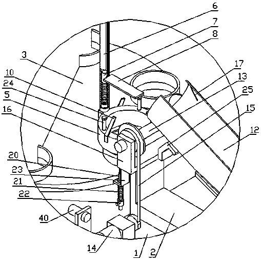 Paper cup collecting device for forming machine for paper cup provided with handle