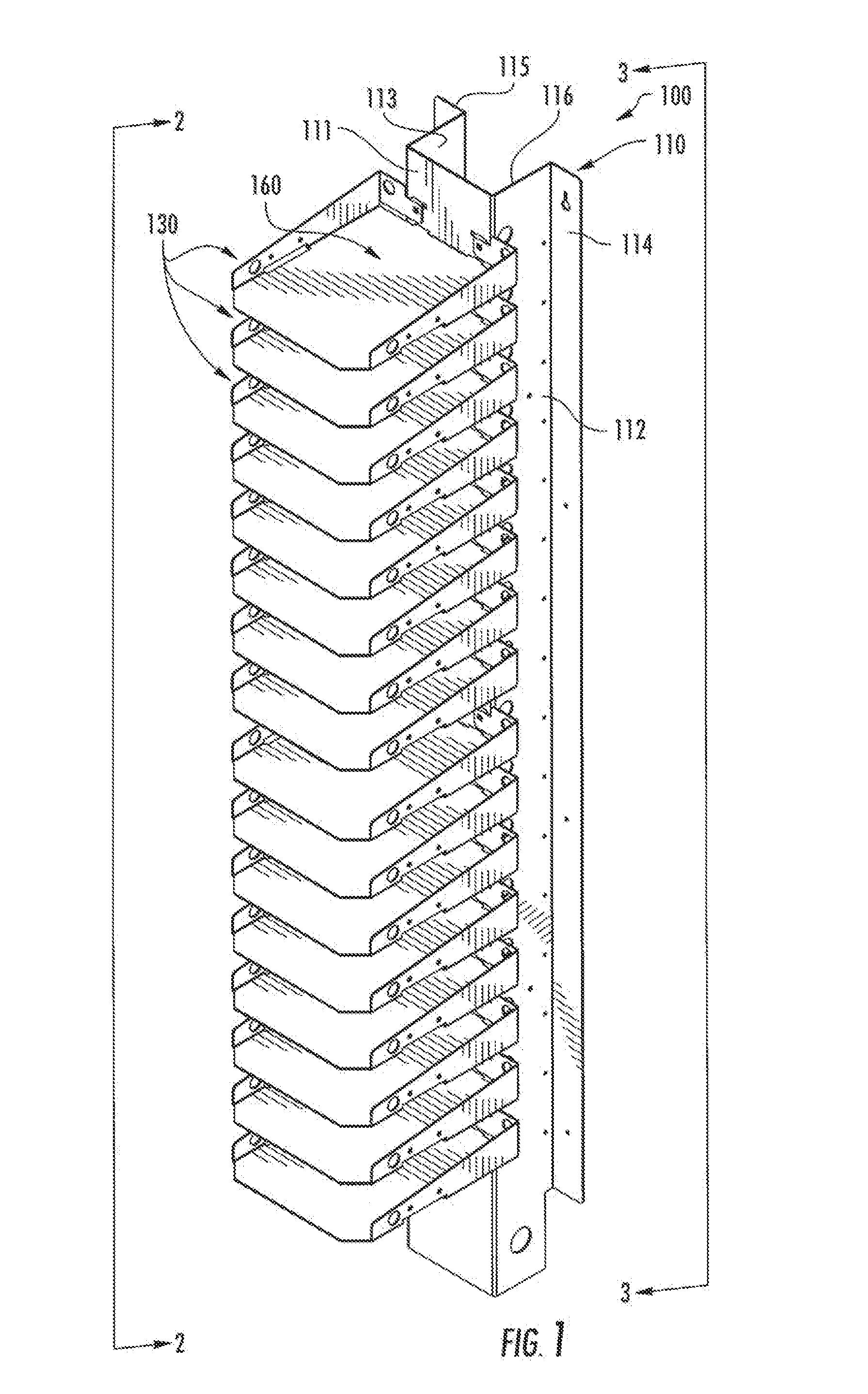 Improved storage and charging station system for portable electronic devices