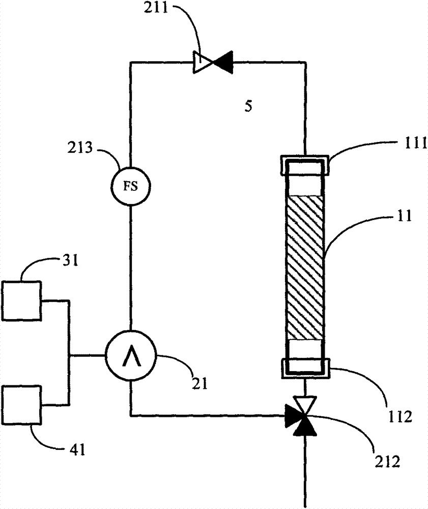 Solvent desorption device and method