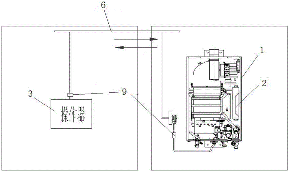 Power line carrier water heater and control method thereof