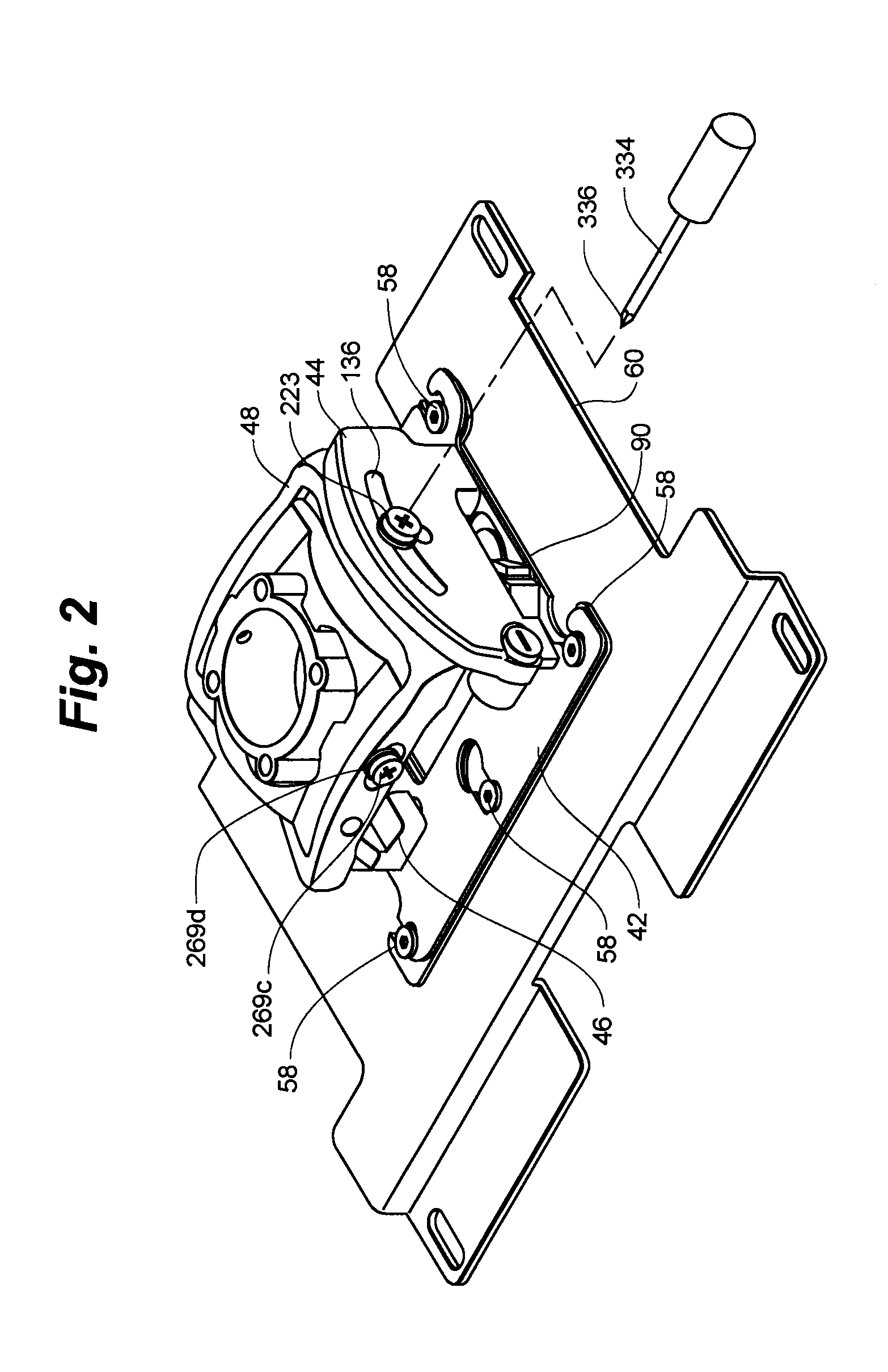 Adjustable projector mount