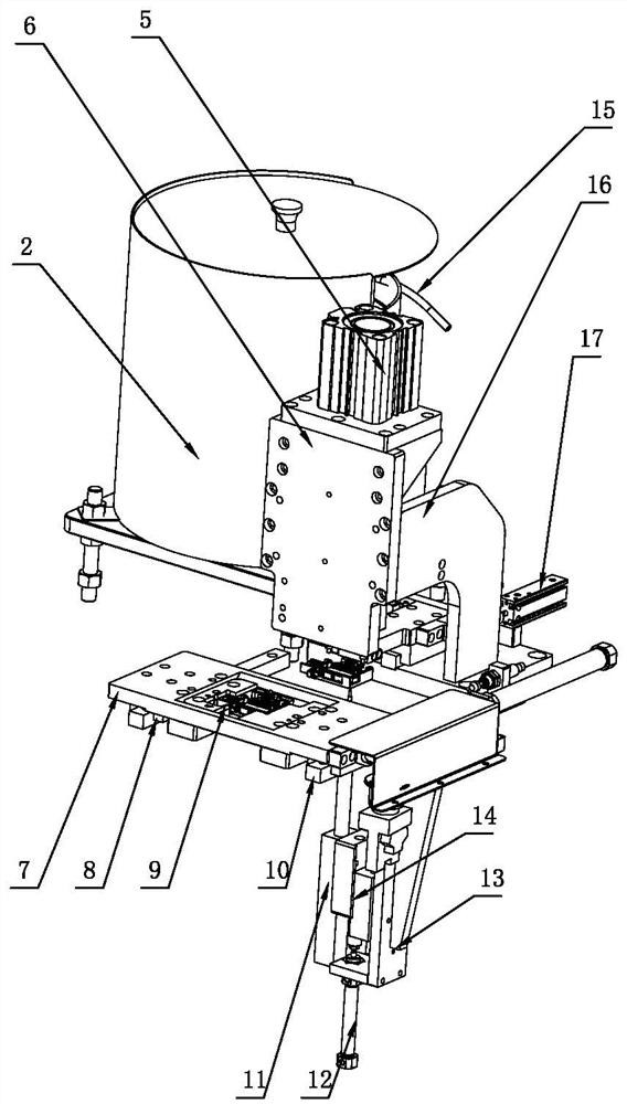 Automatic assembling equipment for pins of aisan oil level sensor