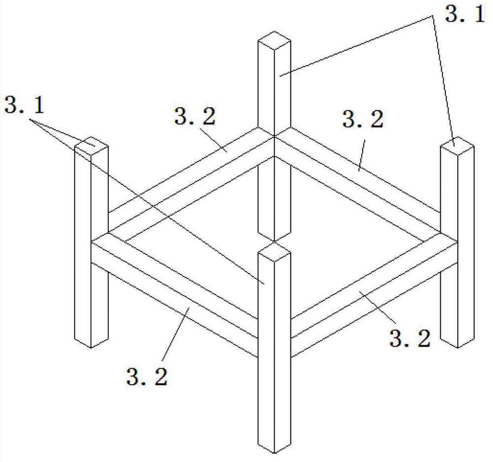 Pile group permeable members used for vertical bank revetment and construction method thereof