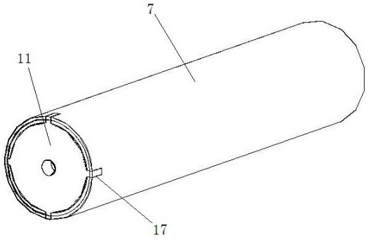 Anti-settlement structure for large-section tunnel base under loose rock heap body stratum and construction method