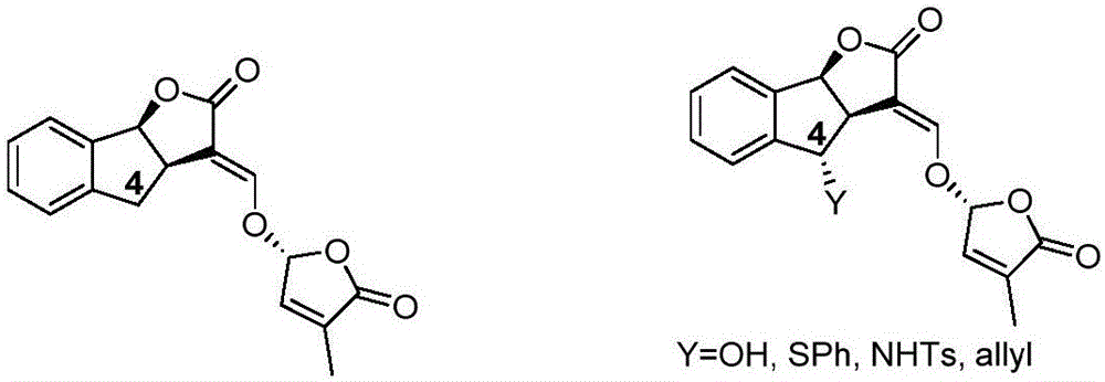 Synthetic method of strigolactone (+/-)-GR24 and 4-substituted (+/-)-GR24