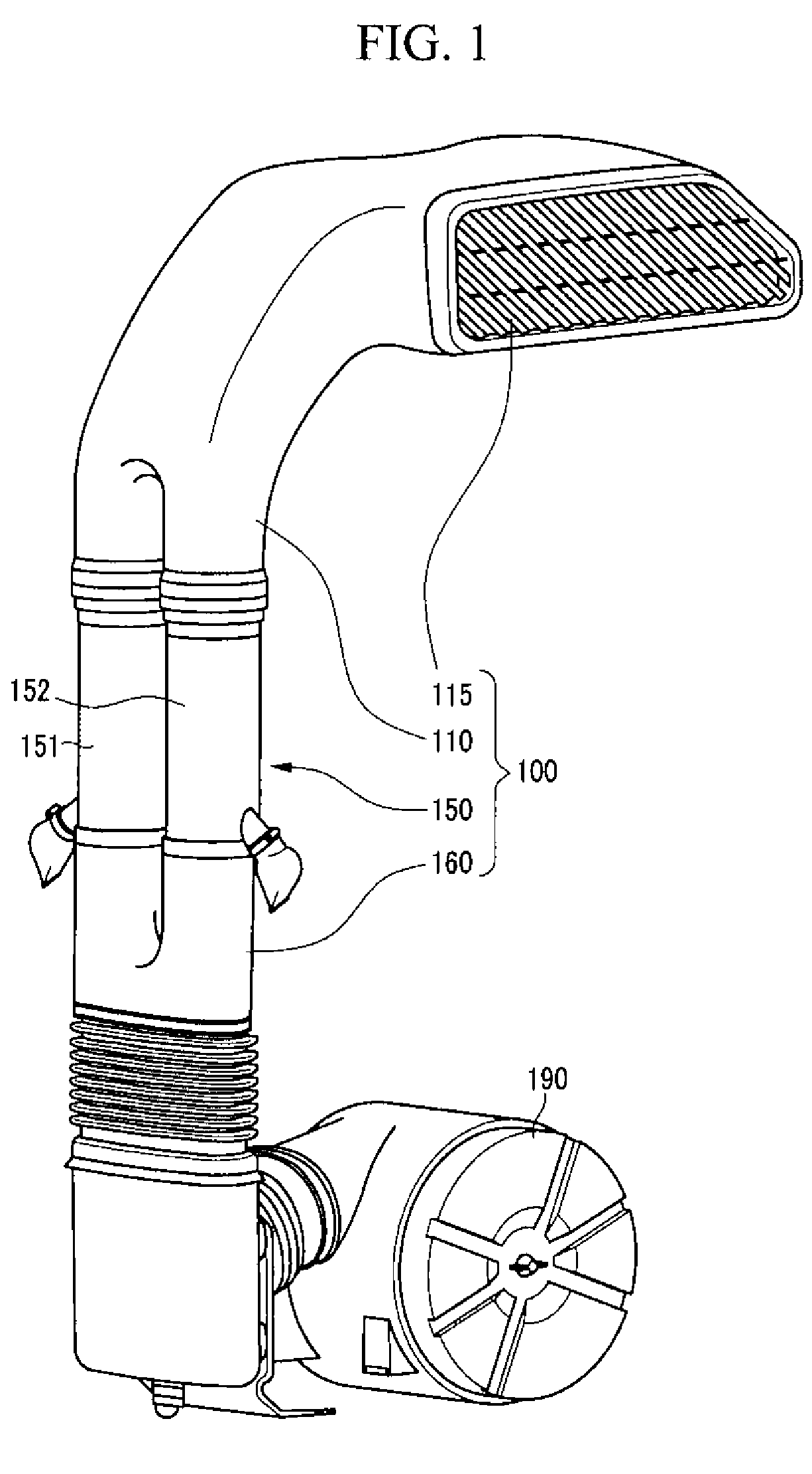 Intake duct system for an engine