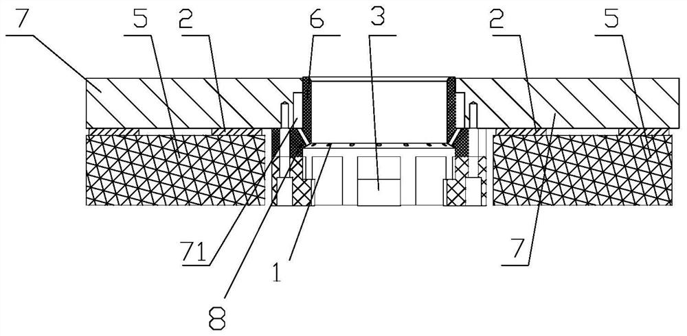 Cylinder hole honing clamping device