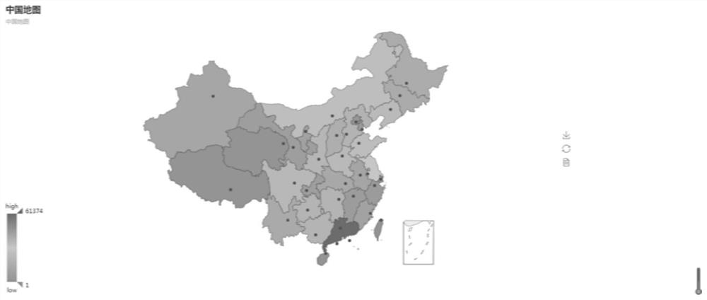 Drawing method and device of vehicle geographic position distribution map, and storage medium