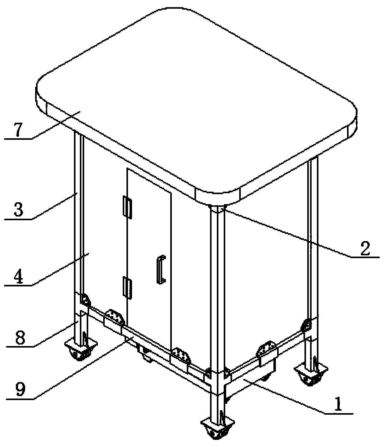 Overall steel structure fabricated movable environment-friendly public toilet