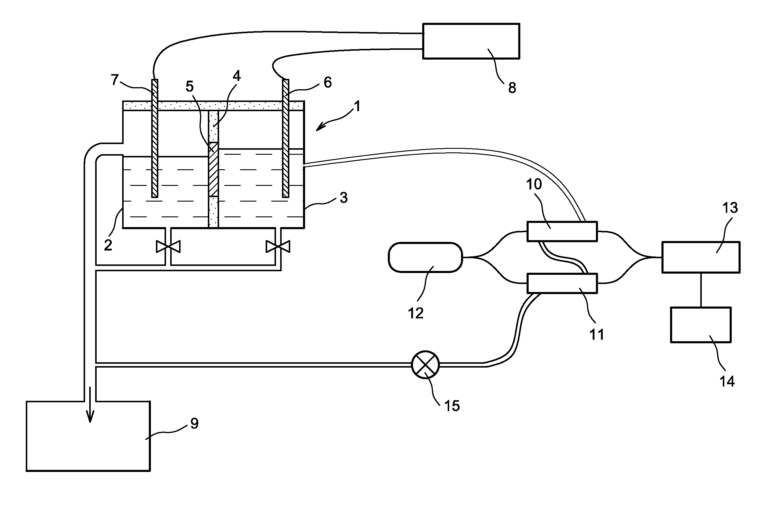 Method for measuring the uranium concentration of an aqueous solution by spectrophotometry