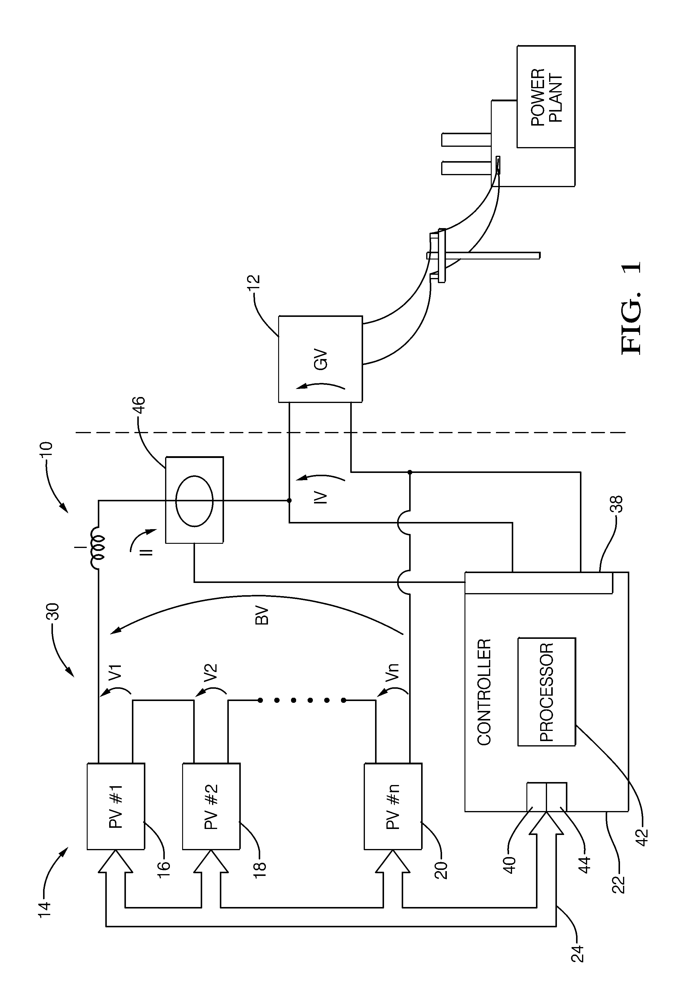 Cascaded multilevel inverter and method for operating photovoltaic cells at a maximum power point
