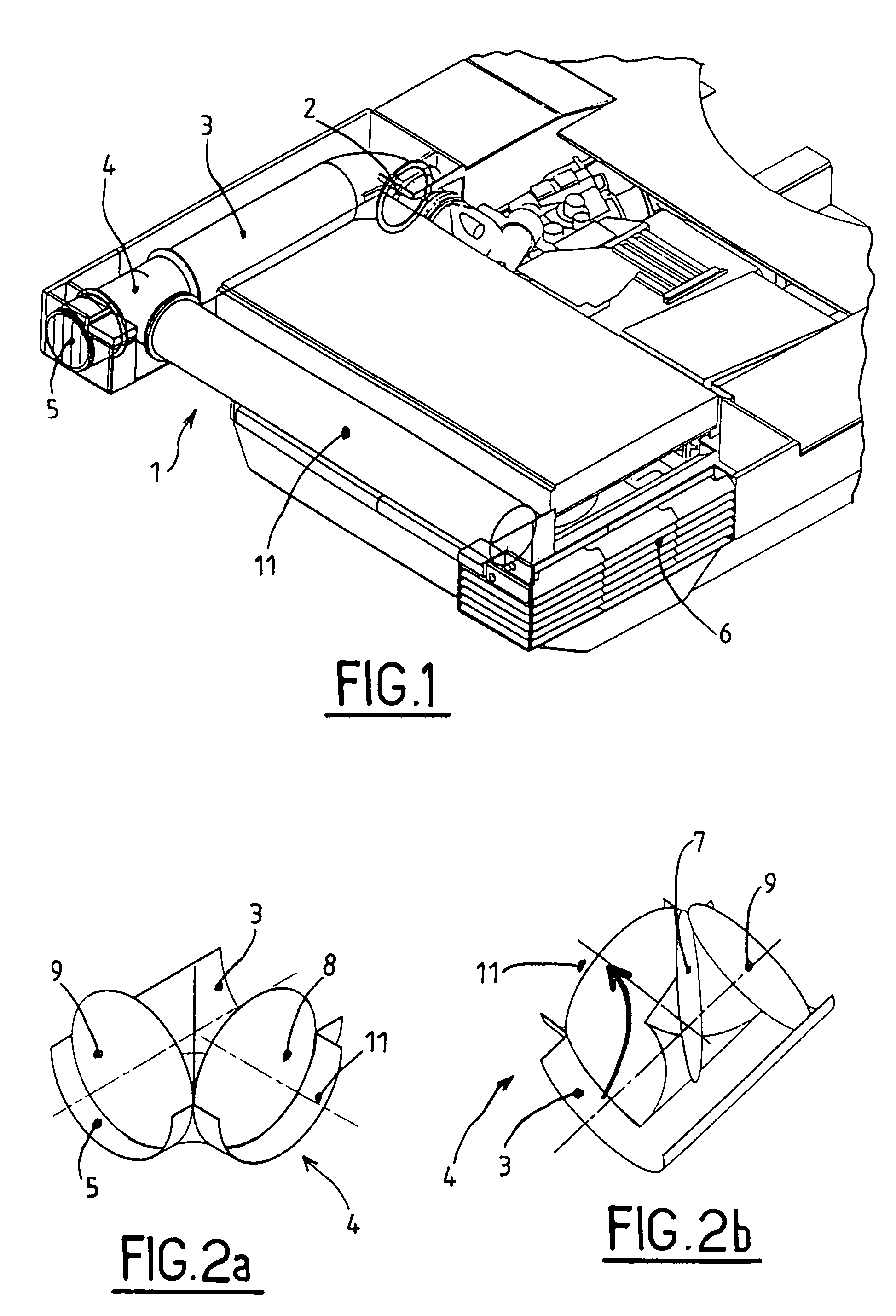 Exhaust device with or without dilution based on two controllable outputs