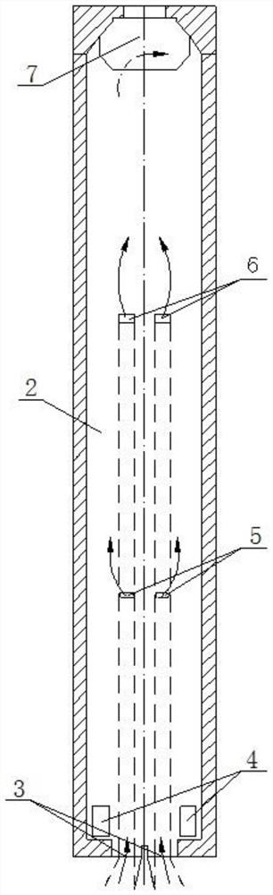 Segmented heating and segmented exhaust gas circulation coke oven vertical flue structure