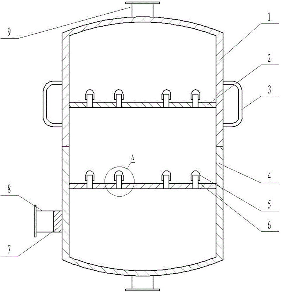 Two-tier fluidized bed