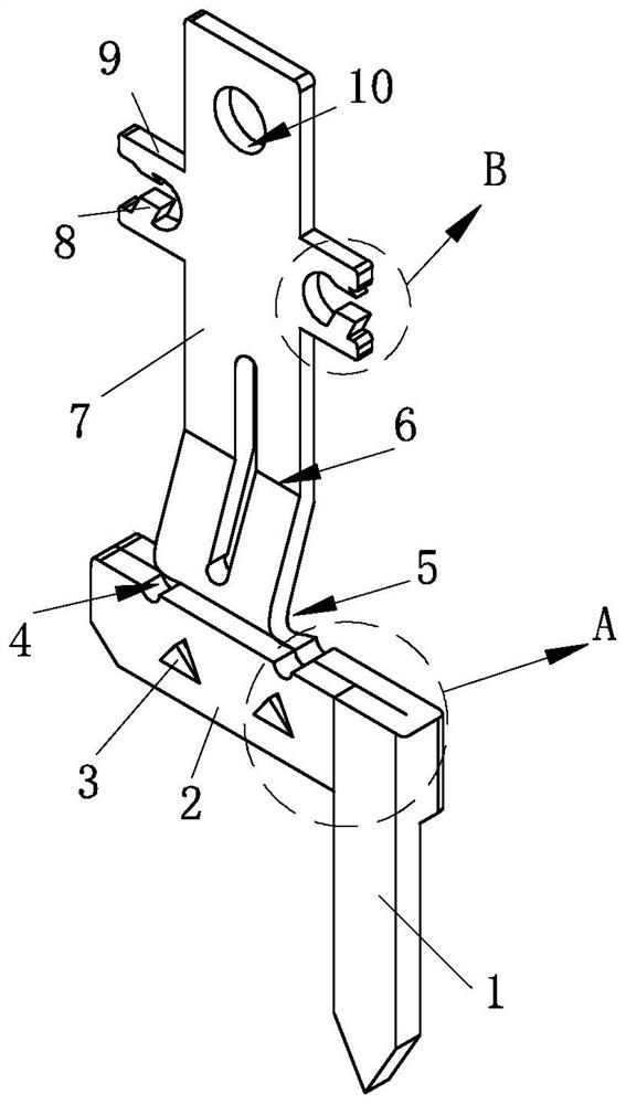 Novel movable contact spring structure