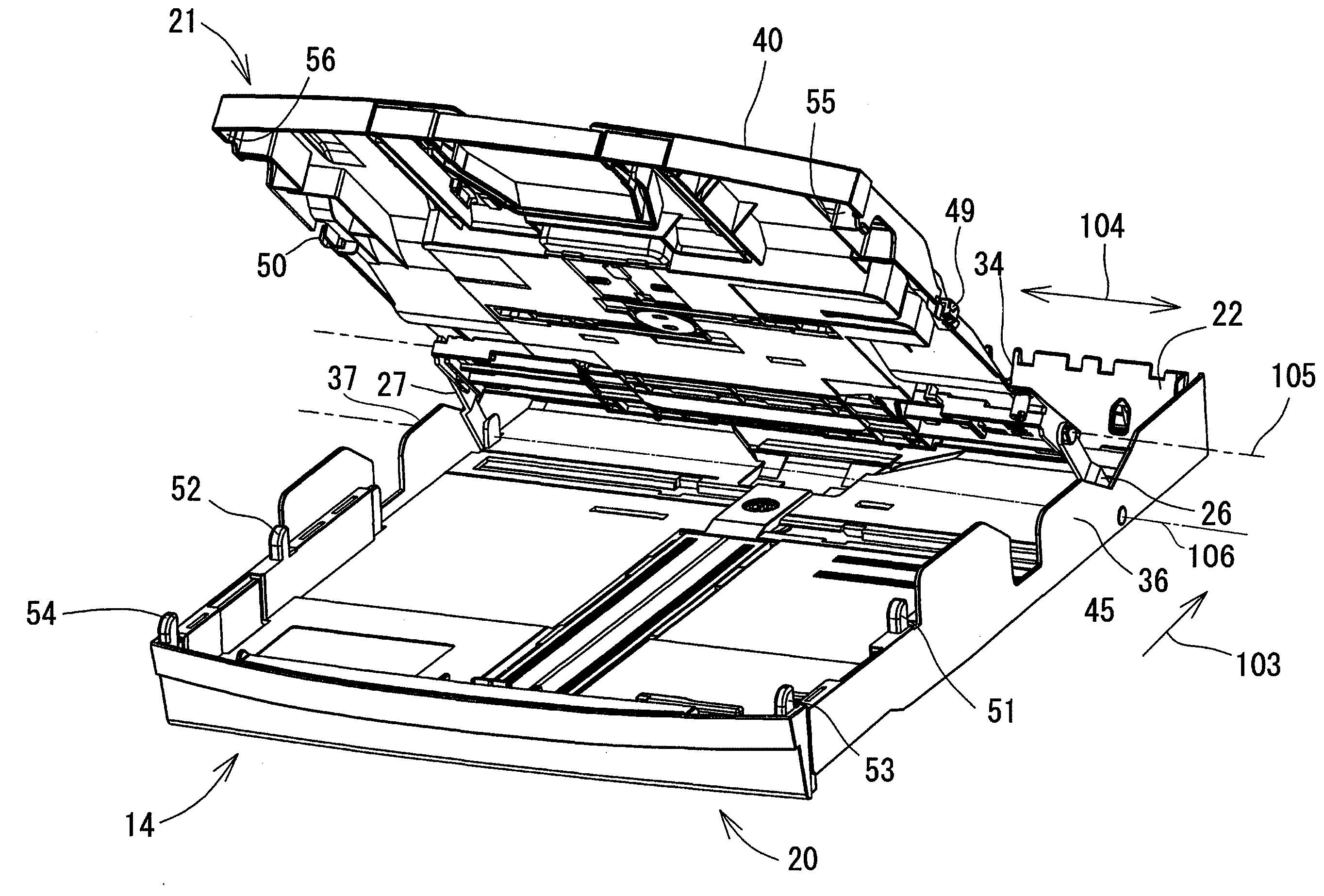 Sheet storing device and image recording apparatus comprising sheet storing device