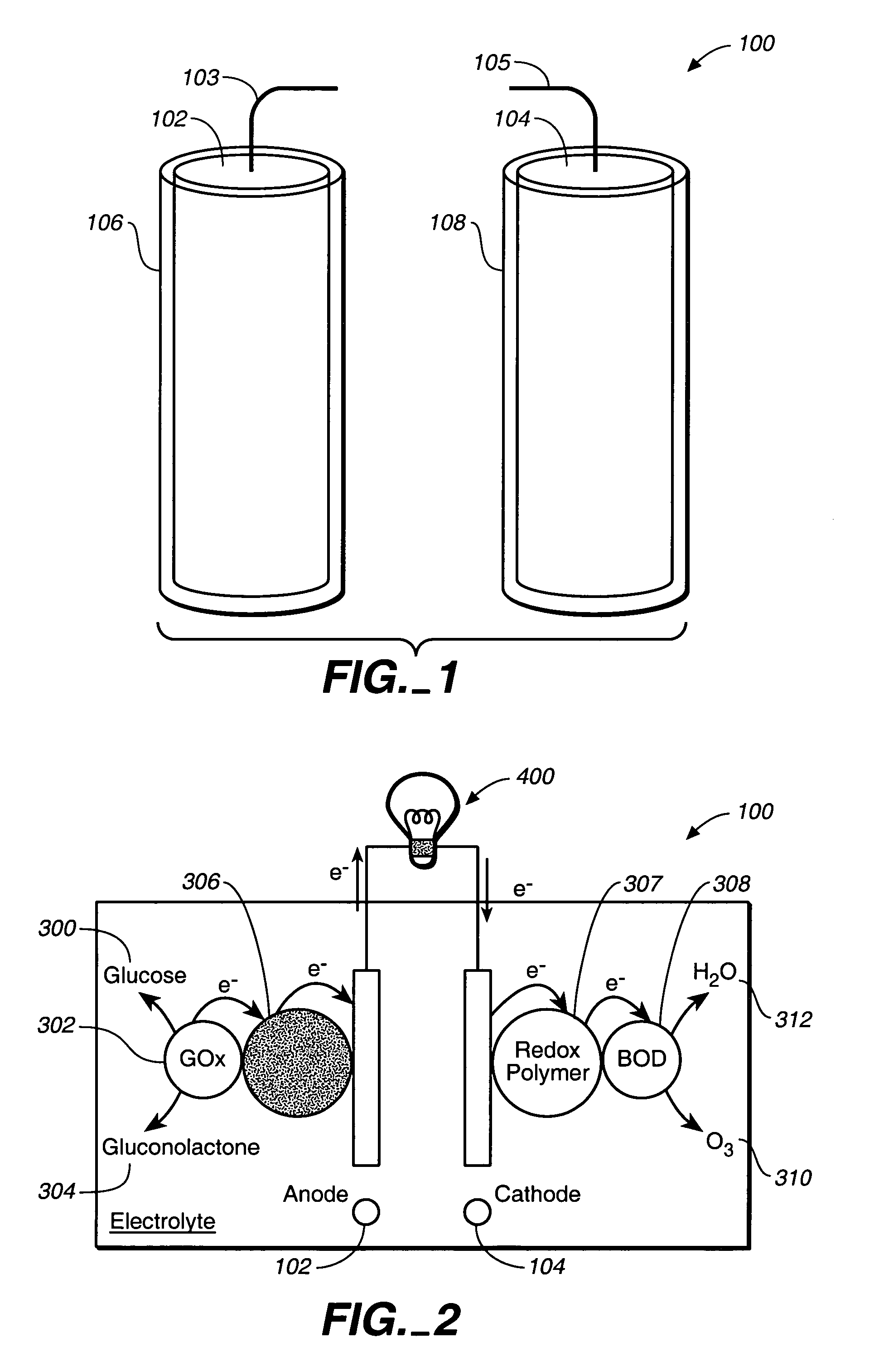 Miniature biological fuel cell that is operational under physiological conditions, and associated devices and methods