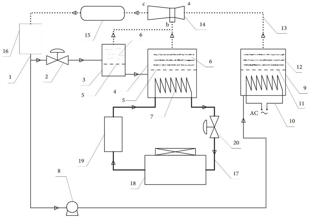 Condensate-water-circulation electric steam boiler energy-saving system and method