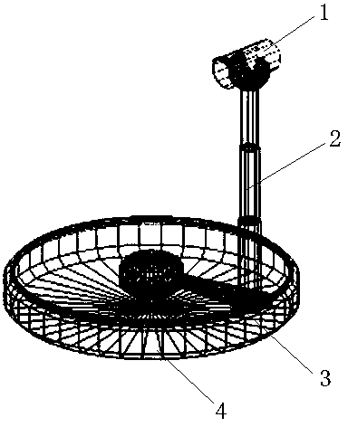 Optical antenna of free space optical communication system, and automatic alignment method thereof