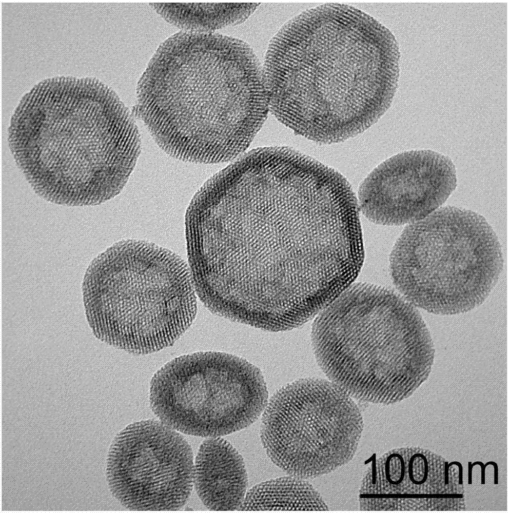 Metal-doped hollow mesoporous silica nanospheres and preparation method thereof