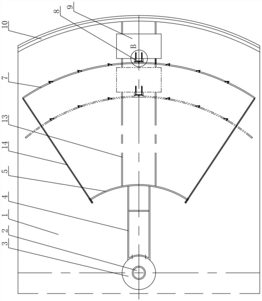 Variable diameter ice chute